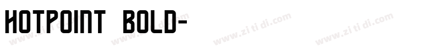 hotpoint bold字体转换